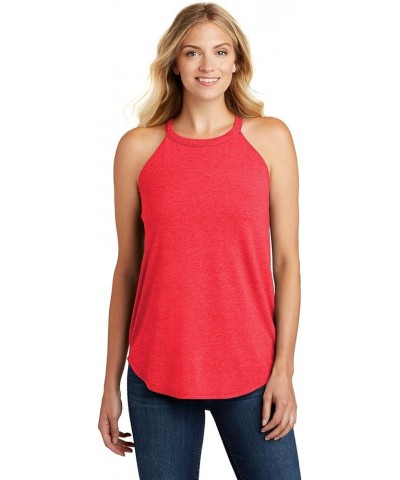 District Women's Perfect Tri Rocker Tank Red Frost $7.93 Tanks