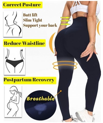 Corset Waist Trainer Leggings for Women High Waisted Butt Lifting Yoga Pants Tummy Control Compression Body Shaper 1 Waist Tr...