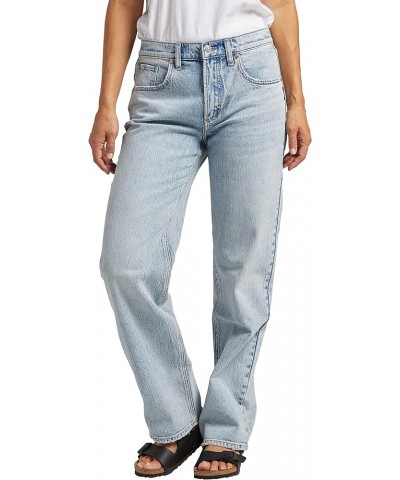 Women's Low 5 Mid Rise Straight Leg Jeans Med Wash Rcs288 $11.52 Jeans