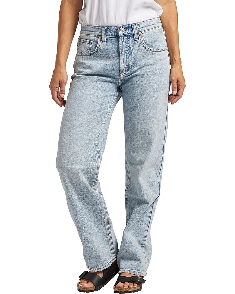 Women's Low 5 Mid Rise Straight Leg Jeans Med Wash Rcs288 $11.52 Jeans