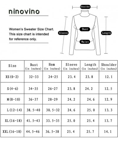 Women's Turtleneck Ribbed Long Sleeve Sweater Pullover Tops Purple $23.77 Sweaters