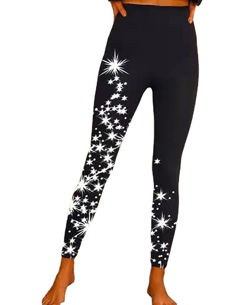 Sequins Black Leggings Women Running Leggings High Waisted Yoga Workout Capris Casual Plus Size Stretch Skinny Pants Black-2 ...