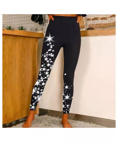 Sequins Black Leggings Women Running Leggings High Waisted Yoga Workout Capris Casual Plus Size Stretch Skinny Pants Black-2 ...