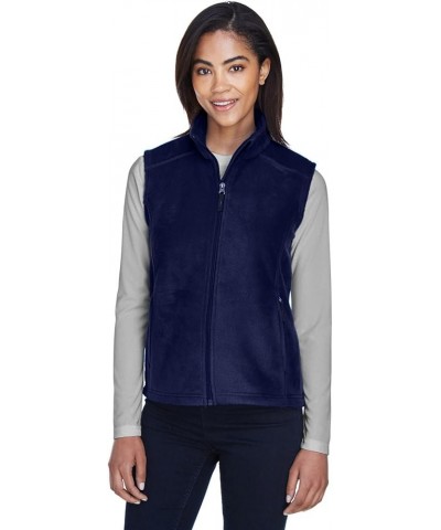 Core 365 Journey Ladies Zipper Fleece Vest Classic Navy $17.90 Vests