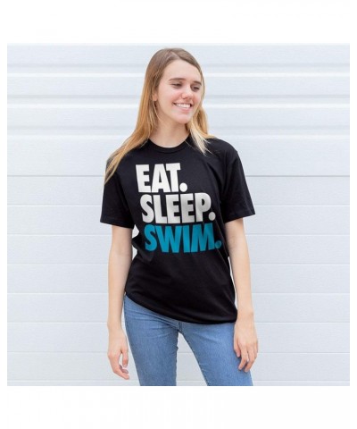 Eat. Sleep. Swim. T-Shirt | Swimming Tees by ChalkTalk Sports | Multiple Colors | Youth and Adult Sizes Adult Black $15.51 Ac...