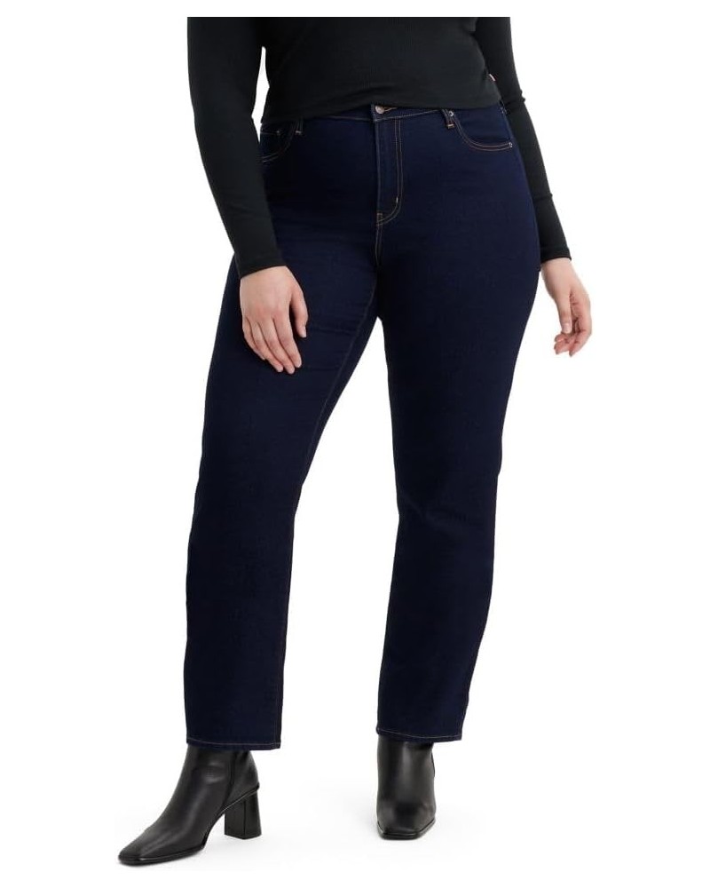 Women's 724 High Rise Straight Jeans (Also Available in Plus) Plus Size Cast Shadows - Dark Indigo $13.51 Jeans