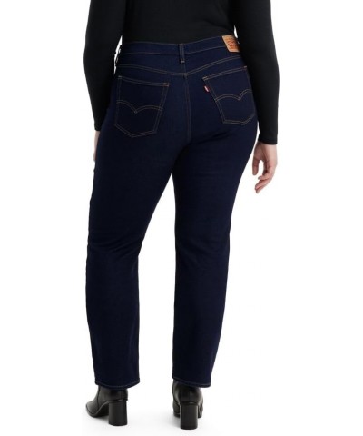 Women's 724 High Rise Straight Jeans (Also Available in Plus) Plus Size Cast Shadows - Dark Indigo $13.51 Jeans