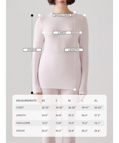 Women's Lightweight Merino Wool Base Layer Premium Thermal Long Sleeve for All Activities Pink $21.72 Activewear