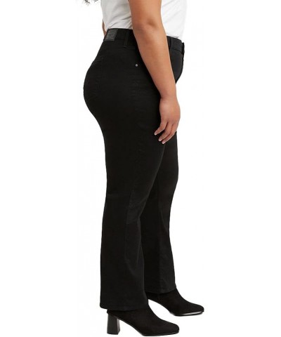 Women's 724 High Rise Straight Jeans (Also Available in Plus) Plus Size Soft Black $13.51 Jeans