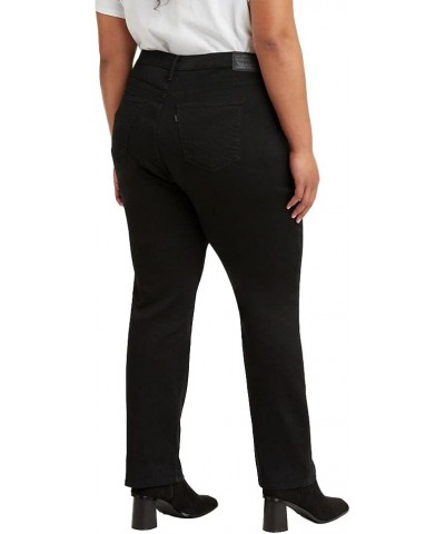 Women's 724 High Rise Straight Jeans (Also Available in Plus) Plus Size Soft Black $13.51 Jeans