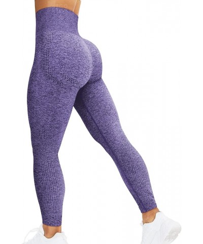 Women Seamless Leggings Smile Contour High Waist Workout Gym Yoga Pants 4 Purple $13.00 Leggings