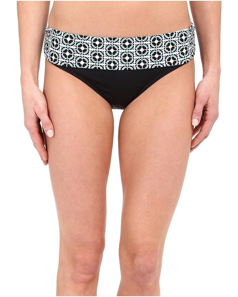 Women's Banded Hipster Bikini Swimsuit Bottom Black / Purple / White / Tile Flora $34.31 Swimsuits