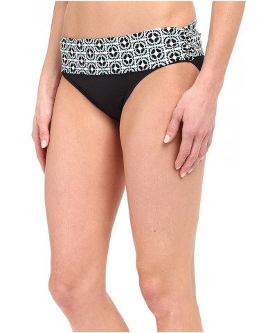 Women's Banded Hipster Bikini Swimsuit Bottom Black / Purple / White / Tile Flora $34.31 Swimsuits