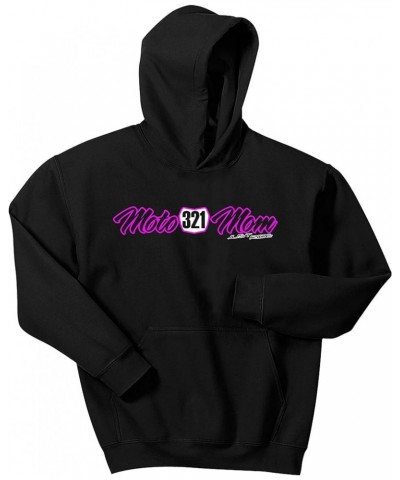 Moto Mom Motocross Number Plate Custom Personalized Hoodie Sweat Shirt Bright Pink $27.30 Activewear