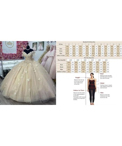 Off Shoulder Quinceanera Dresses Puffy Butterfly Ball Gowns for Vestido de 15 años Glitter Beading Prom Dress Ftu15 Black $58...