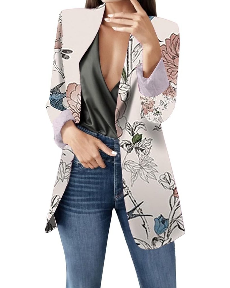 Womens Blazers for Work Casual Dressy Floral Printed Long Sleeve Business Jackets Blazer 12 Yellow $12.00 Hoodies & Sweatshirts