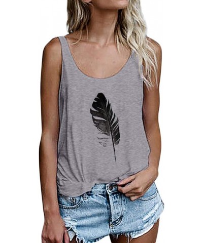 Tank Tops for Women Teen Girls Sleeveless T-Shirt Blouse Casual Vest Crop Top Loose Summer Shirts Camisole Tee Z02-gray $3.90...