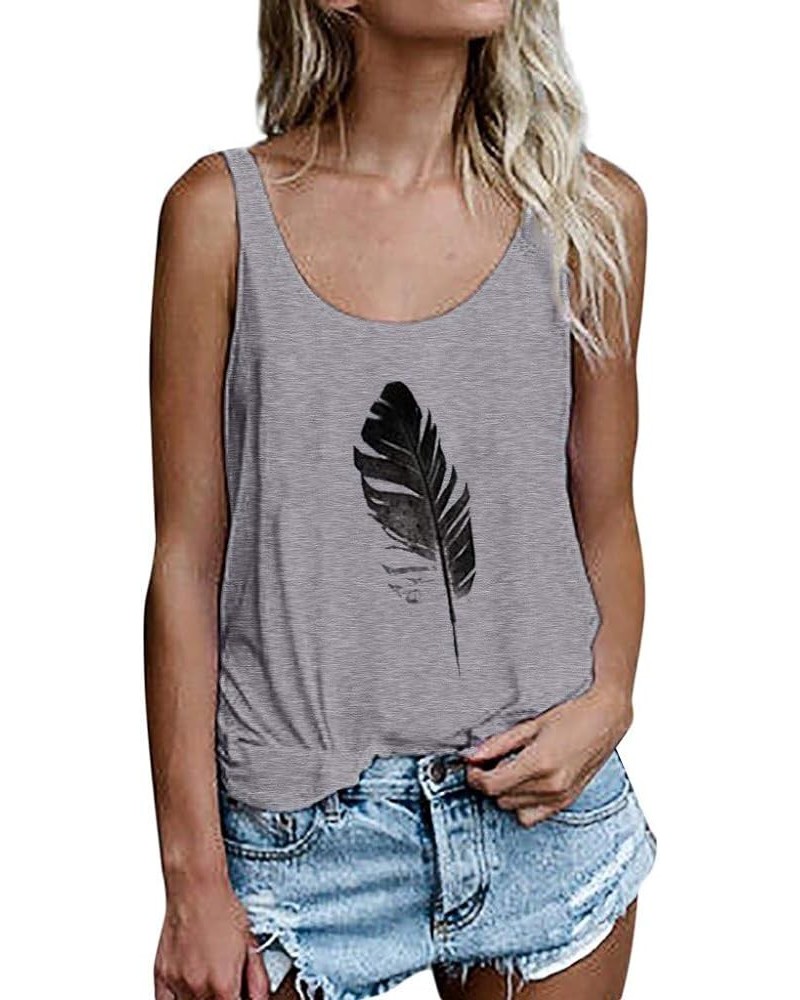 Tank Tops for Women Teen Girls Sleeveless T-Shirt Blouse Casual Vest Crop Top Loose Summer Shirts Camisole Tee Z02-gray $3.90...