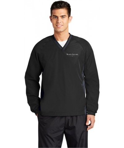 Tipped V-Neck Windbreaker Black/Graphite $30.80 Jackets