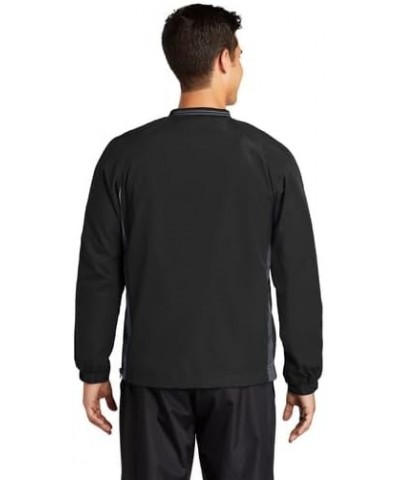 Tipped V-Neck Windbreaker Black/Graphite $30.80 Jackets