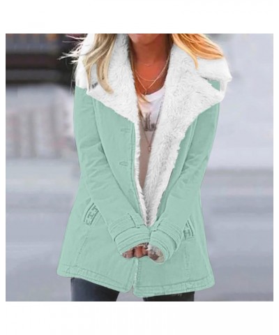 Sweater Coat for Women Women Casaul Winter Fashionable Long Sleeve Solid Pocket Cardigan Button Top Unforgotten Mint Green $1...