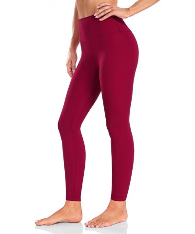 Essential/Workout Pro Full Length Yoga Leggings, Women's High Waisted Workout Compression Pants 28'' Essential Persian Red $1...