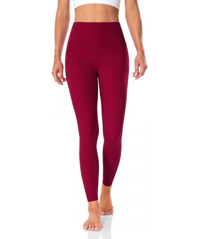 Essential/Workout Pro Full Length Yoga Leggings, Women's High Waisted Workout Compression Pants 28'' Essential Persian Red $1...