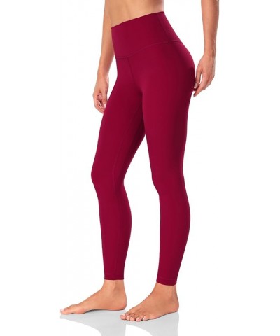 Essential/Workout Pro Full Length Yoga Leggings, Women's High Waisted Workout Compression Pants 28'' Essential Persian Red $1...