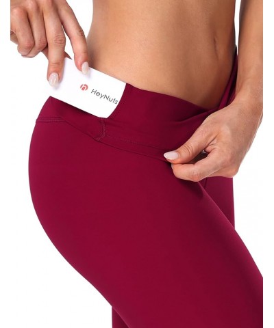 Essential/Workout Pro Full Length Yoga Leggings, Women's High Waisted Workout Compression Pants 28'' Essential Persian Red $1...