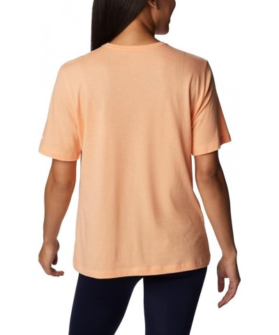 Women's Bluebird Day Relaxed Crew Neck Peach Heather/Csc Stacked Graphic $10.14 Activewear