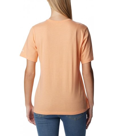 Women's Bluebird Day Relaxed Crew Neck Peach Heather/Csc Stacked Graphic $10.14 Activewear