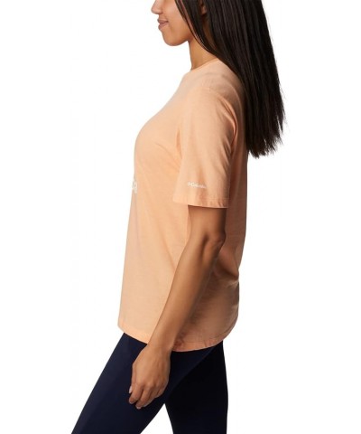 Women's Bluebird Day Relaxed Crew Neck Peach Heather/Csc Stacked Graphic $10.14 Activewear