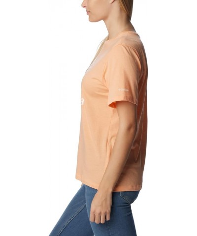 Women's Bluebird Day Relaxed Crew Neck Peach Heather/Csc Stacked Graphic $10.14 Activewear