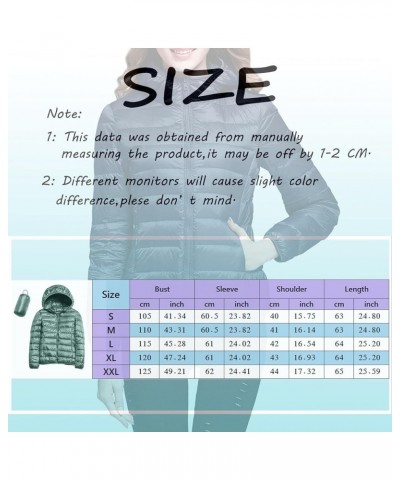 Puffer Jacket Womens with Hood, Packable Lightweight Quilted Hooded Parka Coat Zip Plus Size Warm Winter Coat Outwear A1-wine...