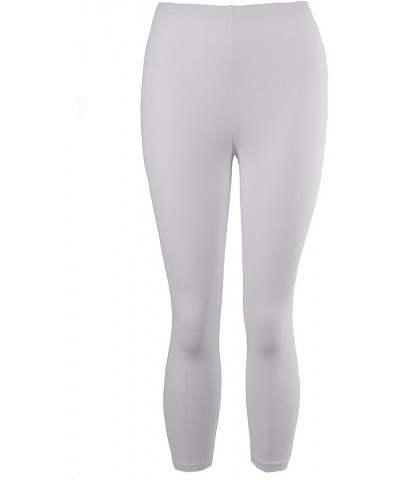 iCantoo/Sun Moda Stretch Cotton Jersey Capri Made in USA White $15.48 Pants