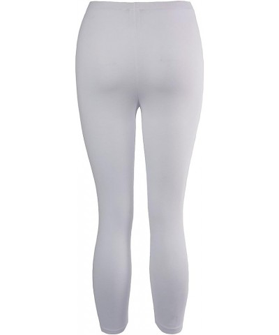 iCantoo/Sun Moda Stretch Cotton Jersey Capri Made in USA White $15.48 Pants