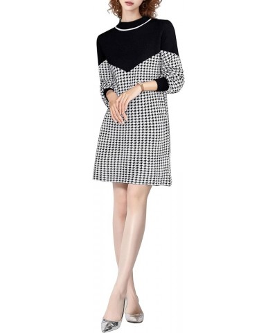 Women's Casual Sweater Long Sleeve Button Down Knit A-line Mini Dress 22034 Style $23.21 Dresses