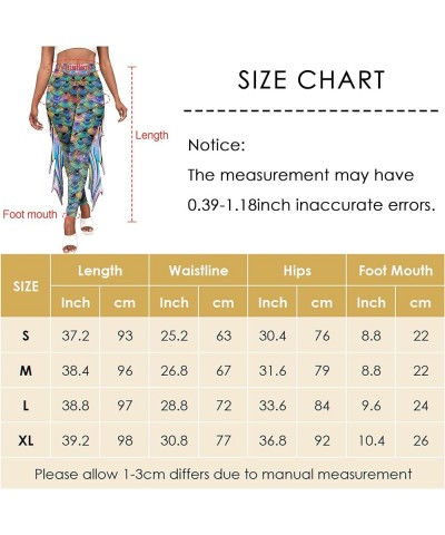 Mermaid Leggings for Women Stretch High Waisted Fish ScalePants Halloween Costume Tights Green $19.59 Others