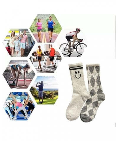 5Pairs Womens Cute Cartoon Floral Socks Cotton Ankle Grey Socks for Women 5 Pairs-combination,7 $11.95 Activewear