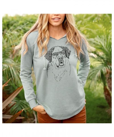 Aviator Hook The Saint Bernard - Women's Cali Wave Hooded Sweatshirt Blush $28.59 Hoodies & Sweatshirts