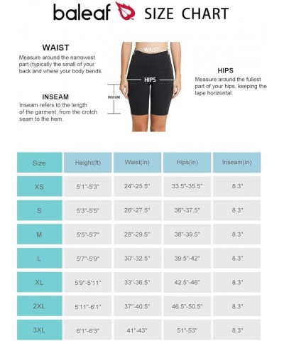 Women's 8"/ 5"/ 3" Biker Shorts High Waist Yoga Workout Gym Running Volleyball Spandex Shorts with Pockets Black+charcoal $12...