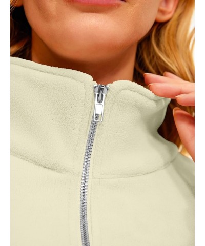 Womens Quarter Zip Pullover Oversized Long Sleeve Sweatshirt Half Zip Cropped Hoodie Teen Girls Fall Y2K Clothes Apricot $20....