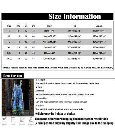 Womens Jumpsuits Dressy One Piece Casual Summer Sleeveless Lace-Up Cute Vintage Floral Rompers Overalls E-light Purple $11.39...