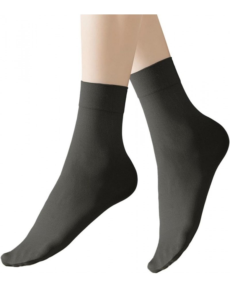 Women's 10-12 Pairs Modal Opaque Ankle High Tights Hosiery Socks Quarter High-12 Black $9.94 Socks