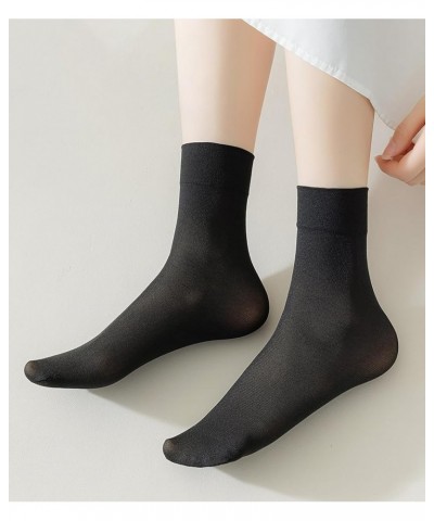 Women's 10-12 Pairs Modal Opaque Ankle High Tights Hosiery Socks Quarter High-12 Black $9.94 Socks