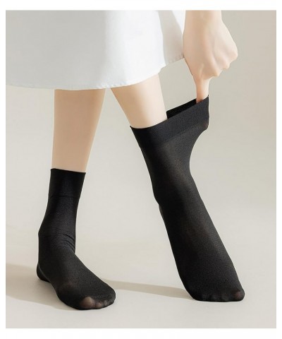 Women's 10-12 Pairs Modal Opaque Ankle High Tights Hosiery Socks Quarter High-12 Black $9.94 Socks