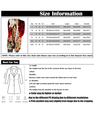 Cardigan Sweaters for Women Dressy Fall Open Front Long Sleeve Sweater Coat Printed Casual Jacket Loose Outwear Tops 1-coffee...