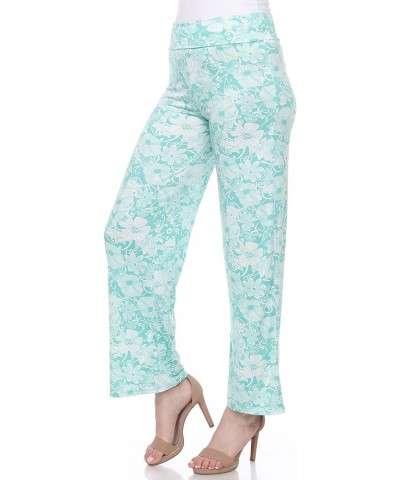 Women's Floral Paisley Palazzo Pants Mint $12.85 Pants