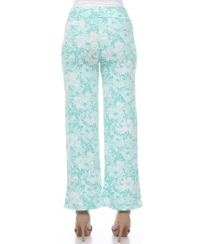 Women's Floral Paisley Palazzo Pants Mint $12.85 Pants