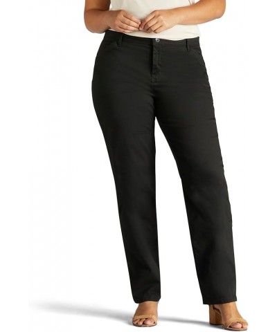 Women's Plus Size Relaxed Fit All Day Straight Leg Pant Black $20.02 Pants